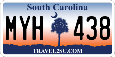 SC license plate MYH438