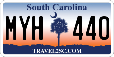 SC license plate MYH440
