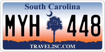 SC license plate MYH448