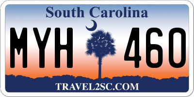 SC license plate MYH460