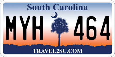 SC license plate MYH464