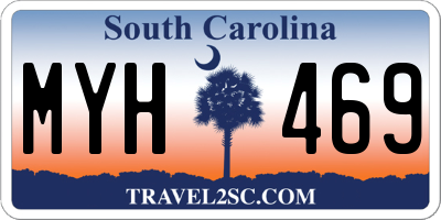SC license plate MYH469
