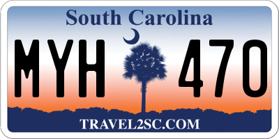 SC license plate MYH470