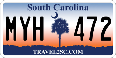 SC license plate MYH472