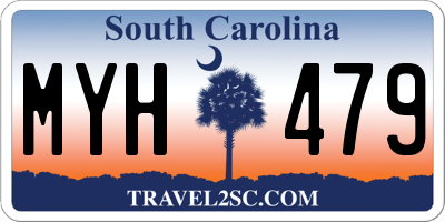 SC license plate MYH479