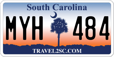 SC license plate MYH484