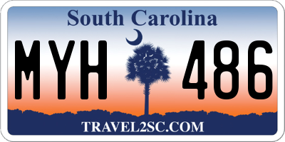 SC license plate MYH486