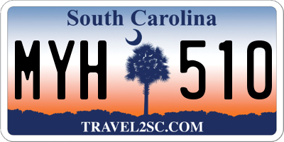 SC license plate MYH510