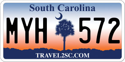 SC license plate MYH572