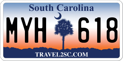SC license plate MYH618