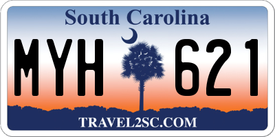 SC license plate MYH621