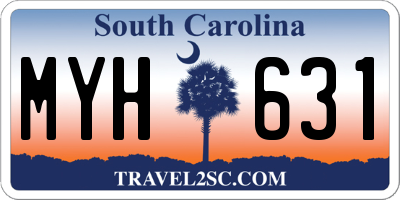 SC license plate MYH631