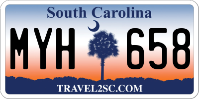 SC license plate MYH658