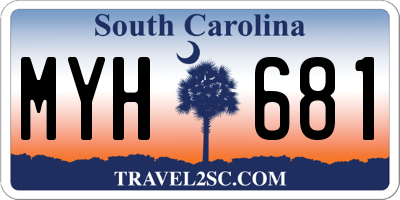 SC license plate MYH681