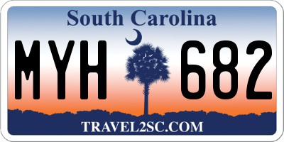 SC license plate MYH682