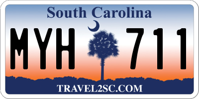 SC license plate MYH711