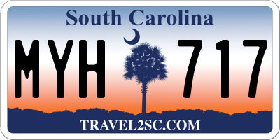 SC license plate MYH717
