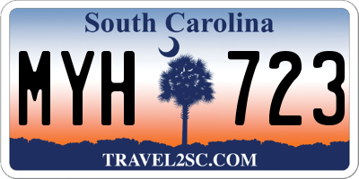 SC license plate MYH723