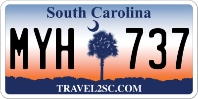 SC license plate MYH737