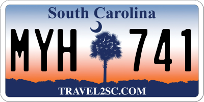 SC license plate MYH741