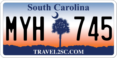 SC license plate MYH745