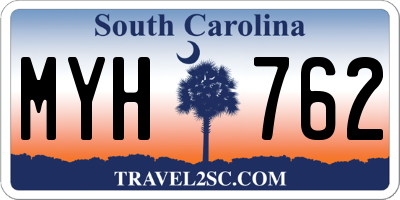 SC license plate MYH762