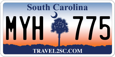 SC license plate MYH775