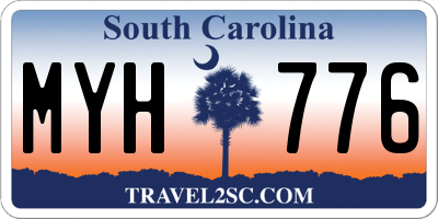 SC license plate MYH776