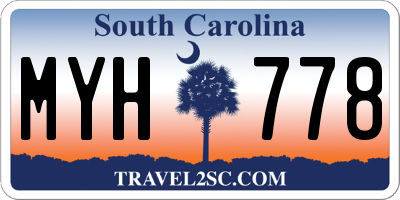 SC license plate MYH778