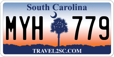 SC license plate MYH779