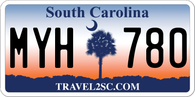SC license plate MYH780