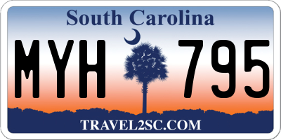 SC license plate MYH795