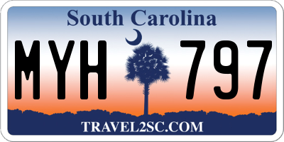 SC license plate MYH797