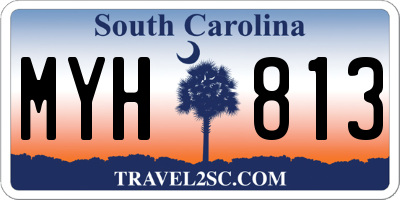 SC license plate MYH813