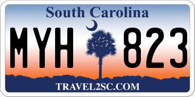 SC license plate MYH823