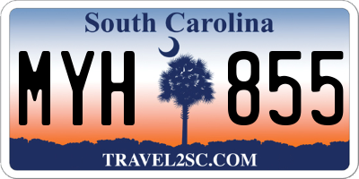 SC license plate MYH855