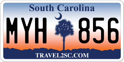 SC license plate MYH856