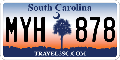 SC license plate MYH878