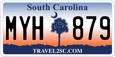 SC license plate MYH879