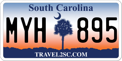 SC license plate MYH895