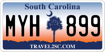 SC license plate MYH899