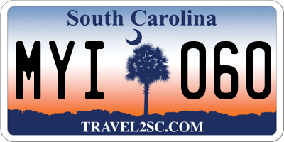 SC license plate MYI060