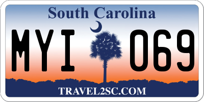 SC license plate MYI069