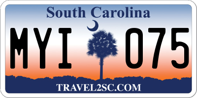 SC license plate MYI075
