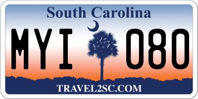 SC license plate MYI080