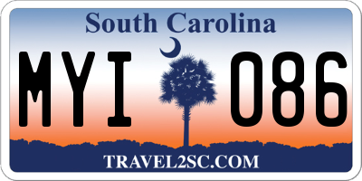 SC license plate MYI086