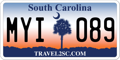 SC license plate MYI089