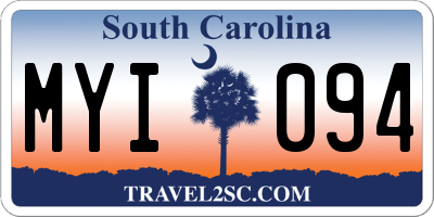 SC license plate MYI094