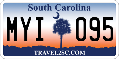 SC license plate MYI095