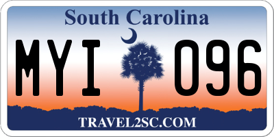 SC license plate MYI096